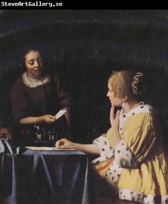 Jan Vermeer Misterss and Maid (mk30)